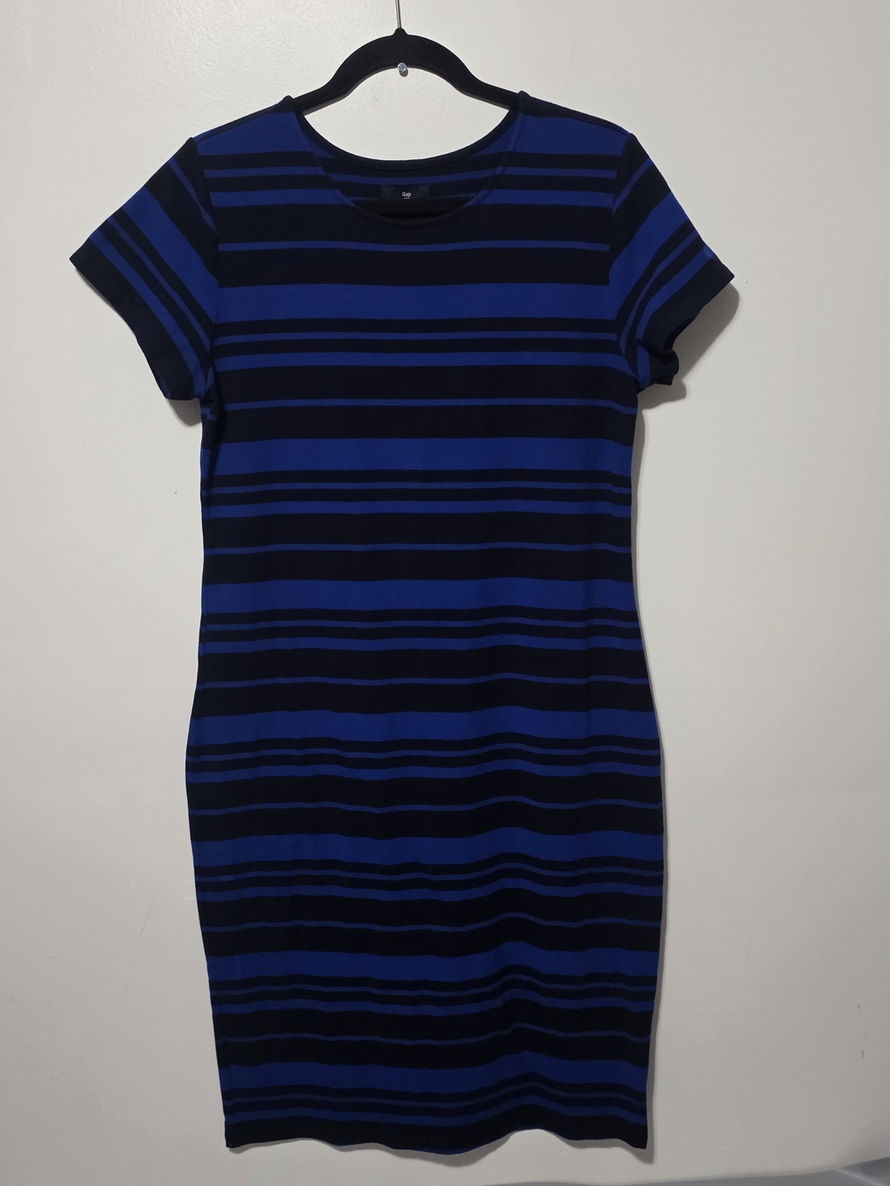 GAP Striped Crewneck Dress - Navy & Royal Blue